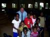 Bro. Mickey with several of the African Children